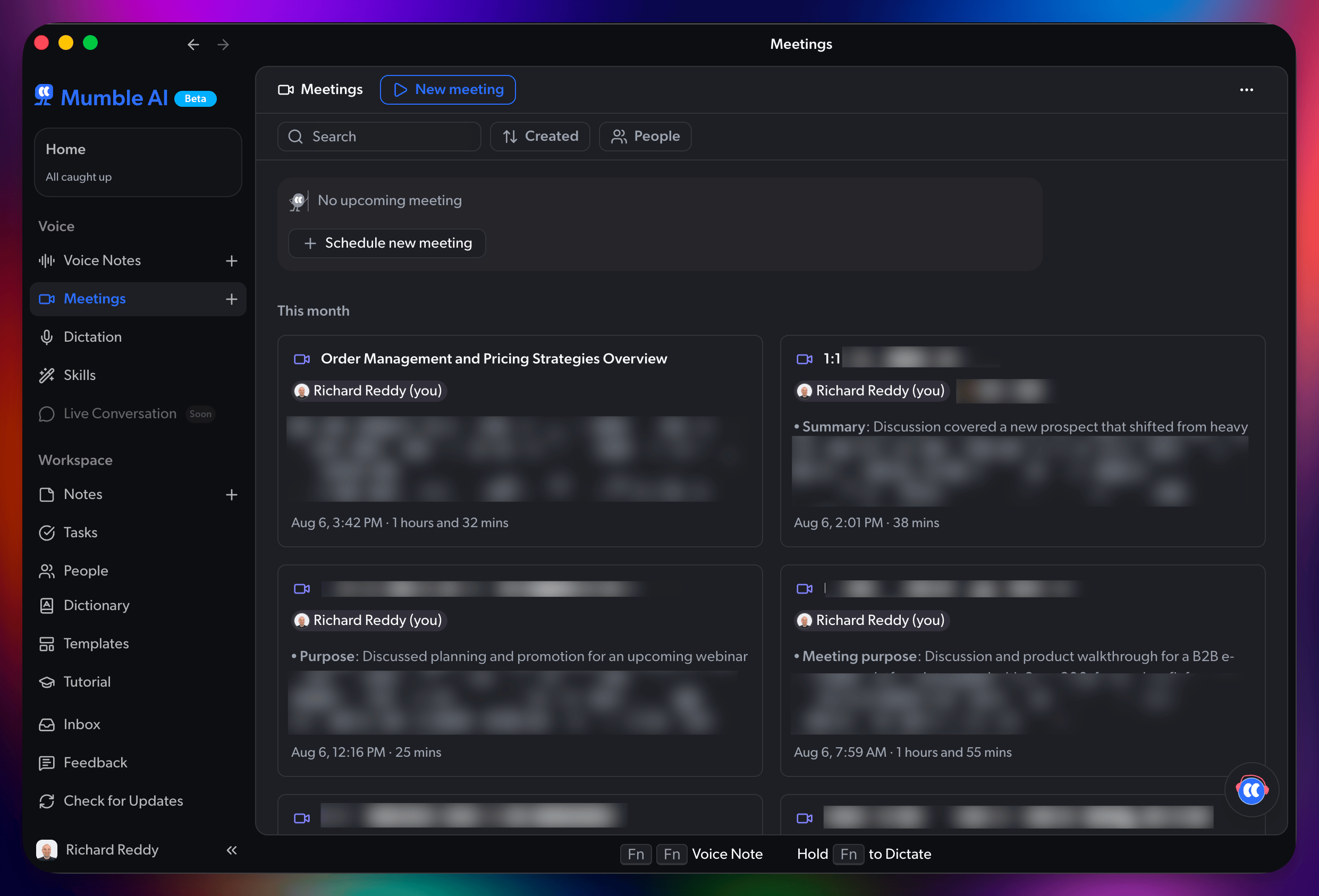 Mumble AI might be the best meeting summary app I've used on Mac