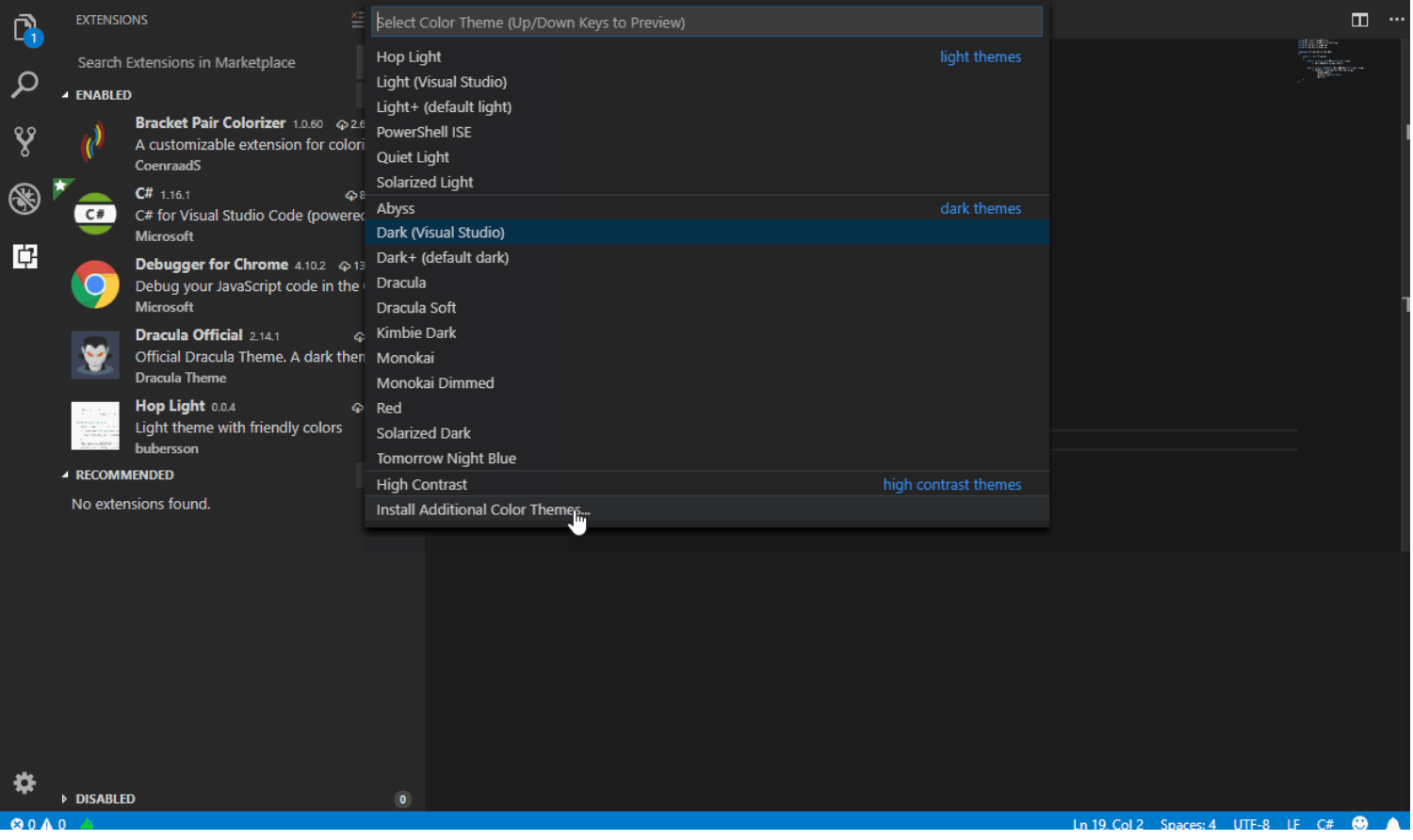 Theme Visual Studio Code in seconds