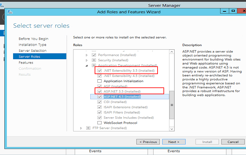 How to fix ASP.NET 3.5 websites not running on Windows Server 2012