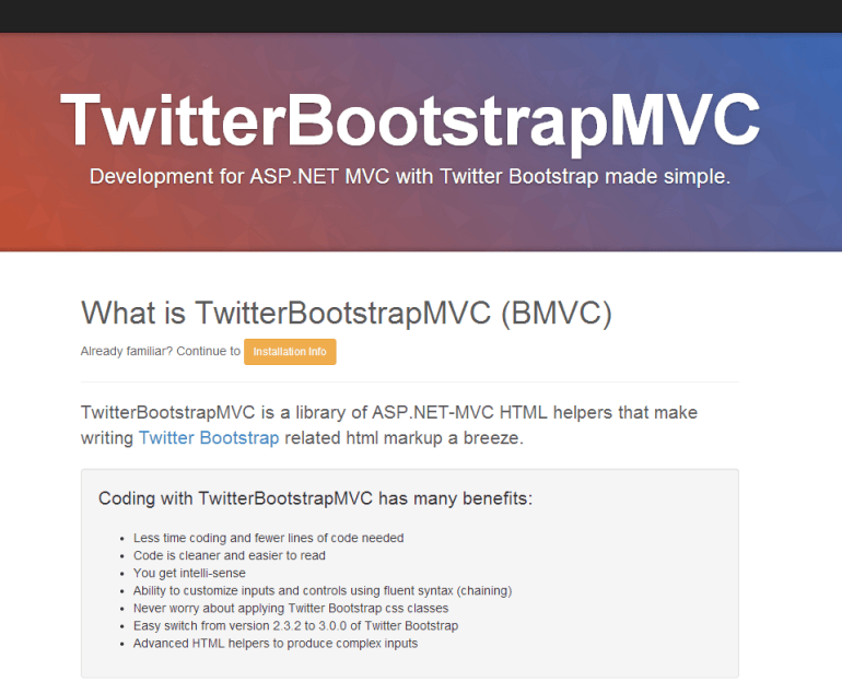 Easiest way to use Twitter Bootstrap with your MVC project