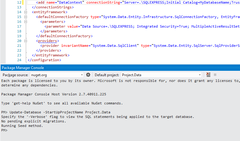 Entity Framework 'could not load assembly' error message