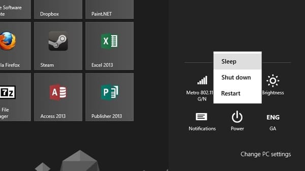 Stop Windows 8 turning off instead of going into sleep mode