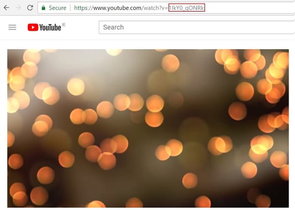 How to extract a YouTube video id from a url